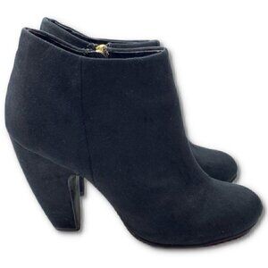 Candies ankle booties size 7.5 black faux suede